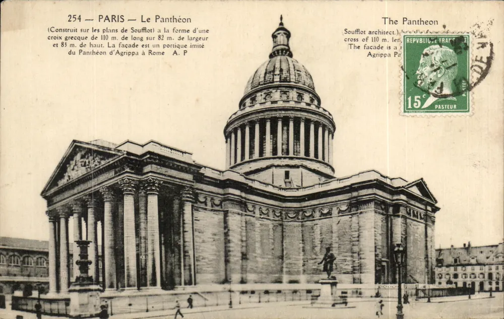 PARIS — O Panteão — Arquiteto Soufflot — n°254 - Frente