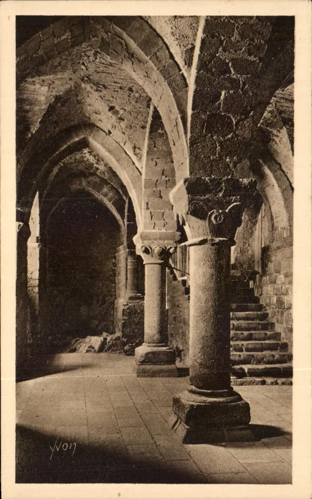 Krypta des Aquilon — Mont-Saint-Michel — Édition d'Art YVCN - Vorderseite
