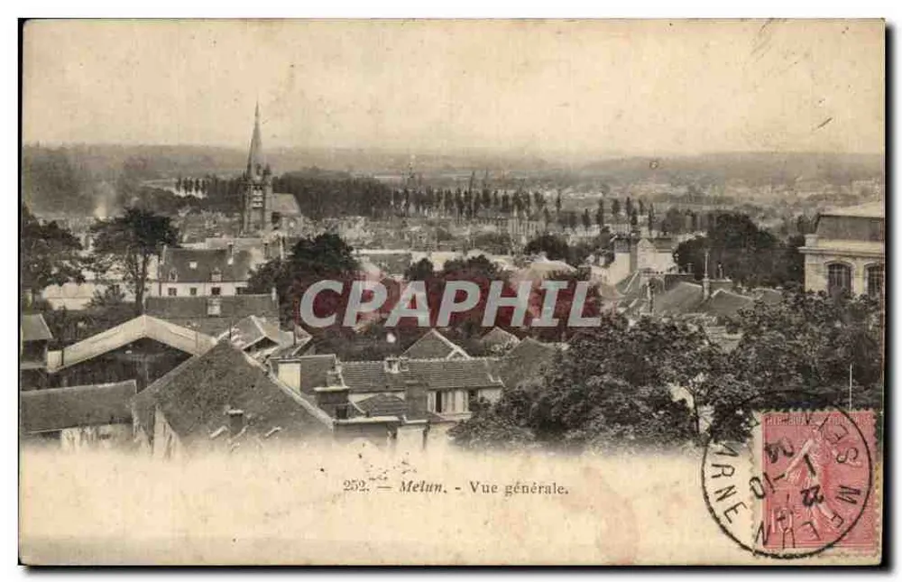 Melun — Vista geral — Editor desconhecido, n° 252 - Frente