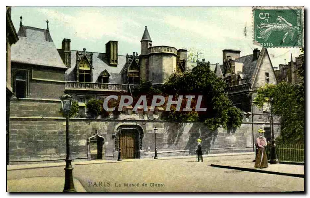 Paris. O Museu de Cluny — editor não visível, número de série ilegível - Frente