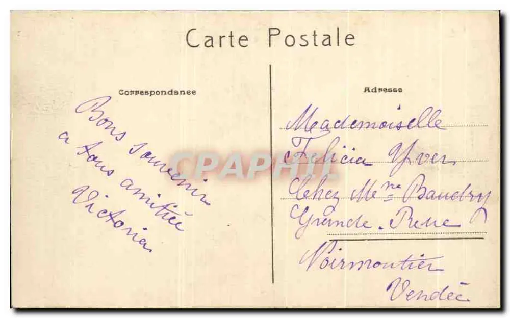 Paris — Die Vendôme-Säule und die Rue de Castiglione — P.A. n°166 - Rückseite