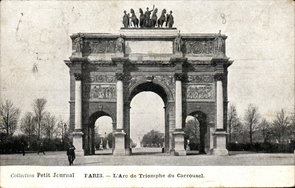 Paris — L'Arc de Triomphe du Carrousel — Collection Petit Journal, n°8 - Frente