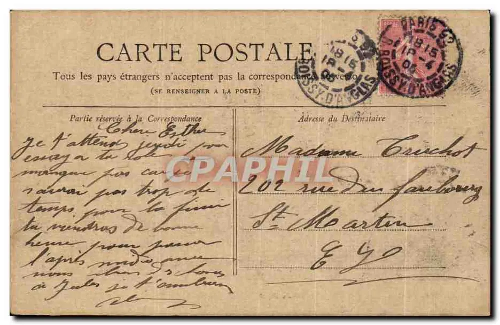 Paris — L'Arc de Triomphe du Carrousel — Collection Petit Journal, n°8 - Verso