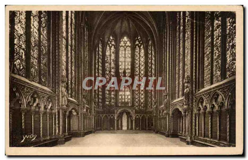 Innenansicht der Chapelle Haute — Sainte-Chapelle — Édition d'Art YVON, Paris - Vorderseite
