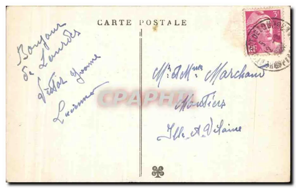 Lourdes - Das Vaterhaus von Bernadette Soubirous — unbekannter Verlag, Nr. 46 - Rückseite