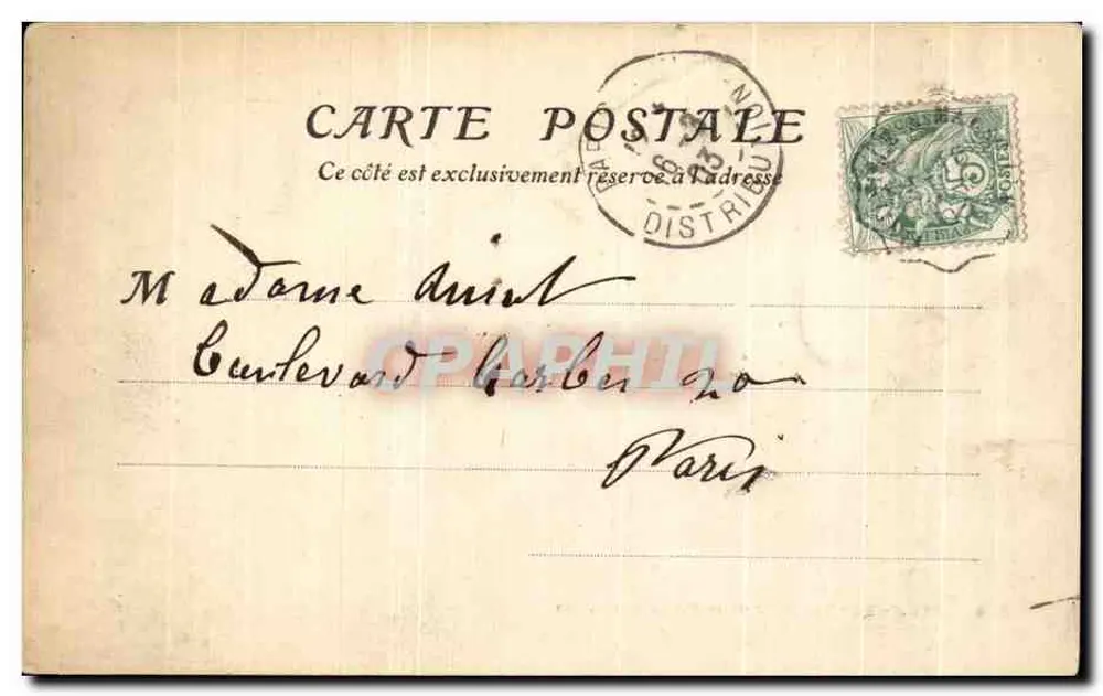 Beaulieu — Aussicht vom Route de St-Jean — Verlag: M.T. Nr. 255 - Rückseite