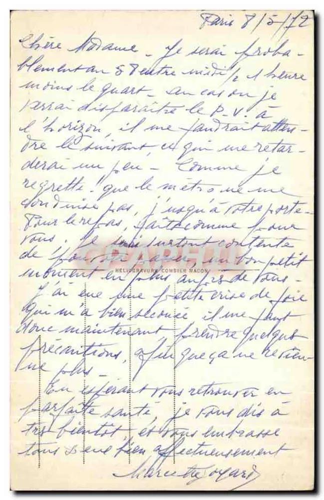 Mâcon — Vista Geral — Cimy - Verso