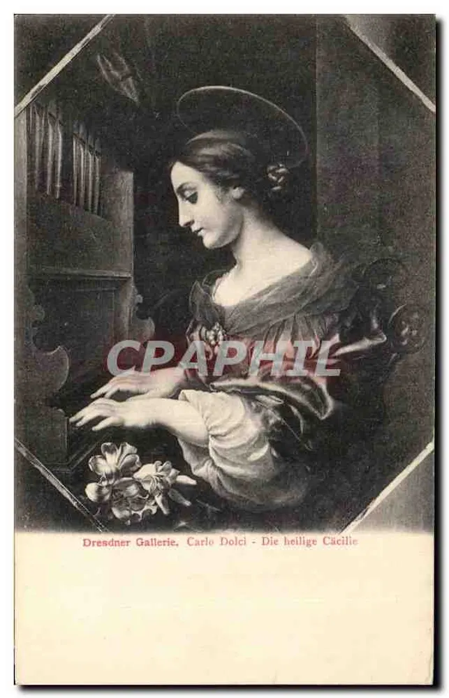 Heilige Cäcille — Gemälde von Carlo Dolci — Dresdner Gallerie - Vorderseite