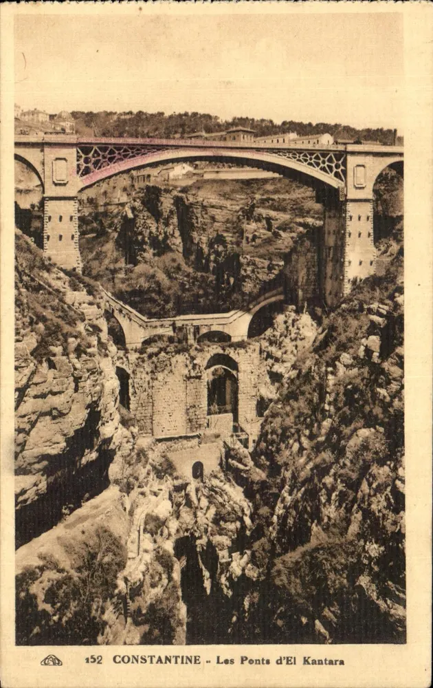 Costantina — I Ponti di El Kantara — editore sconosciuto, n° 152 - Recto