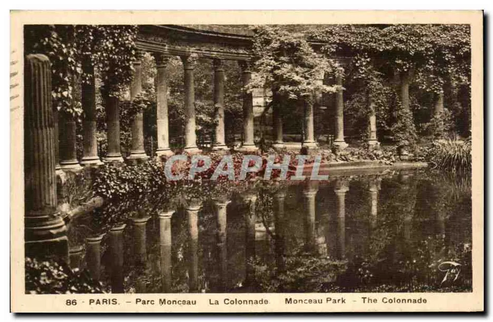 Paris - Parc Monceau - A Colunata - Frente