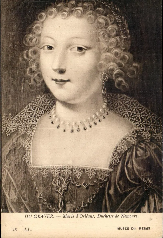 Marie d'Orléans, Herzogin von Nemours — Portrait — DU CRAYER — Musée de Reims, n°28 LL. - Vorderseite