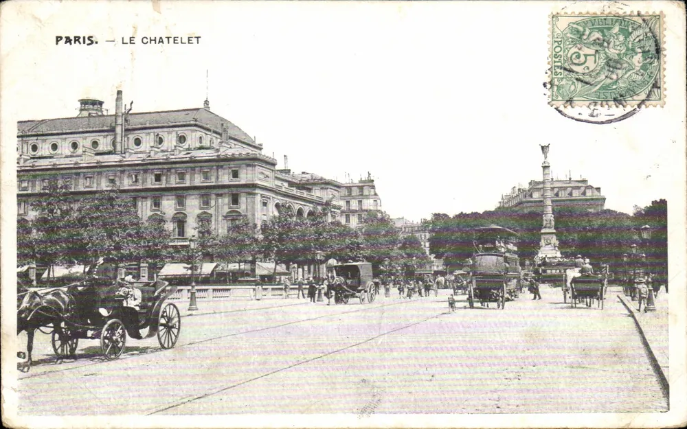 Paris — Le Châtelet — Editor não identificado, número de série não visível - Frente