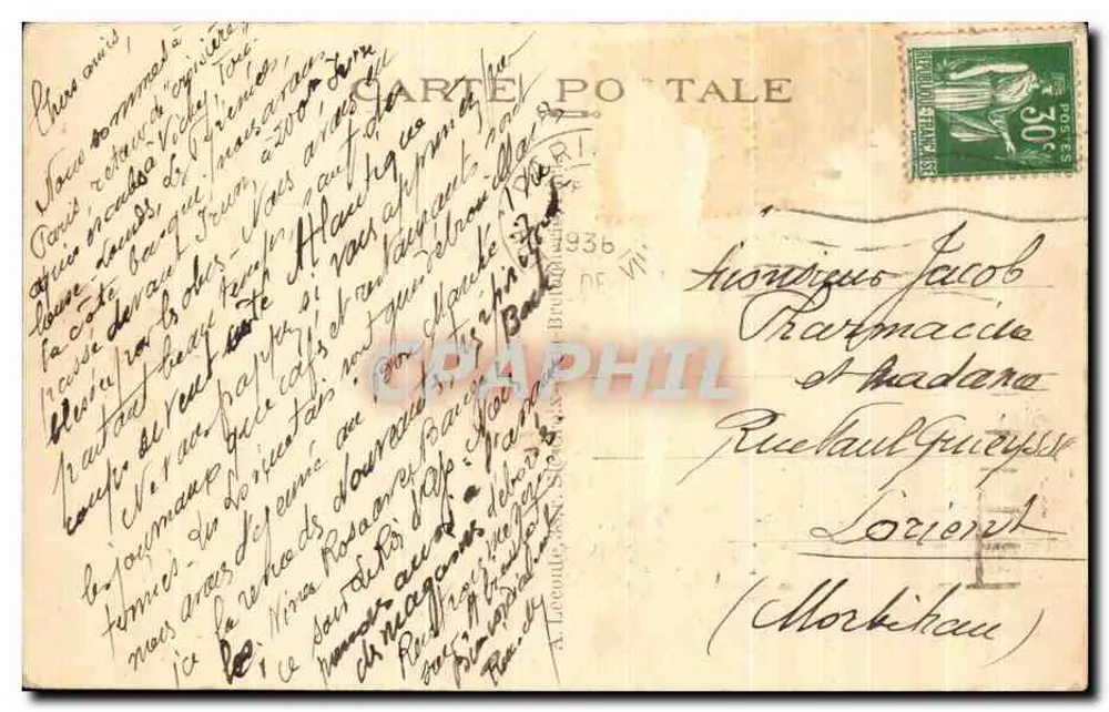 Paris - Rue Royale — Rua Real — 15. — Editor: A. Le Gouvel, S.N. (Série 15) - Verso