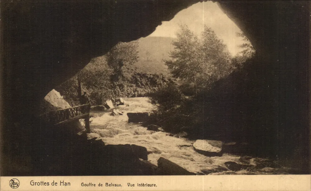Han-Höhlen — Gouffre de Belvaux, Innenansicht — NLS, Verleger von Rocinfori und Han-sur-Lanse - Vorderseite