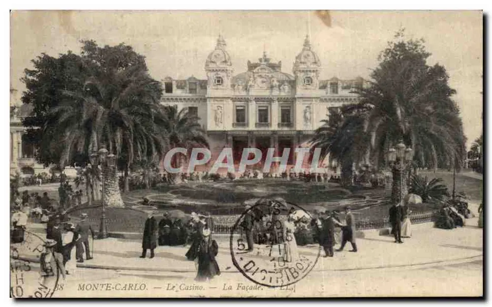 Monte-Carlo — O Casino — A Fachada - Frente
