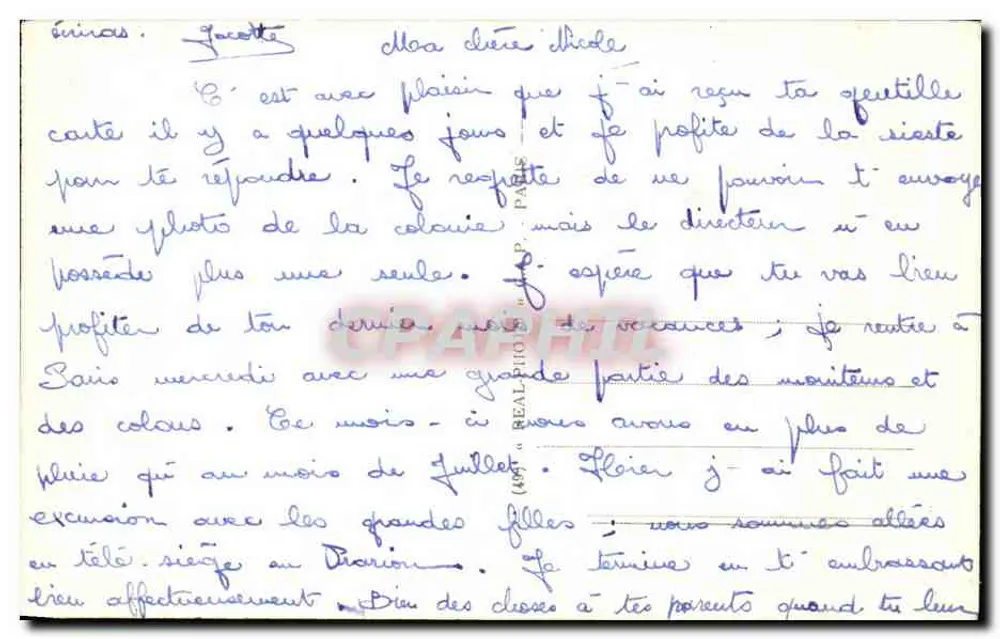 Assy-Passy — O lago Vertet e o Mont-Blanc — editor anônimo, n° 40 - Verso