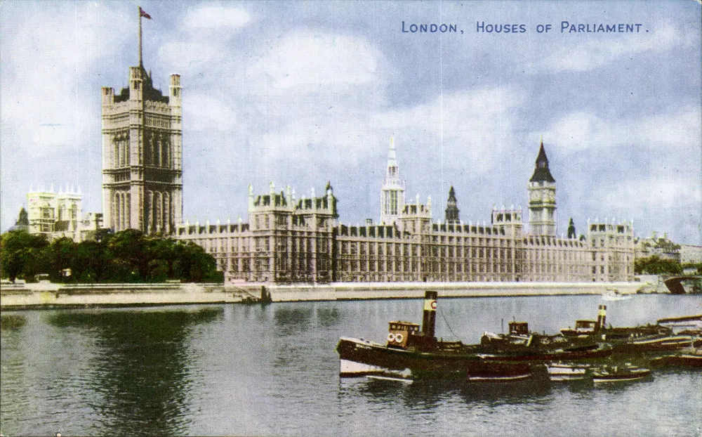 London, Houses of Parliament — Photochrom, Photochrom Co. Ltd. (Tunbridge Wells, Kent) - Vorderseite