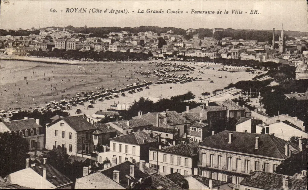 Royan (Côte d'Argent) - La Grande Conche - Panorama der Stadt - BR. - Vorderseite