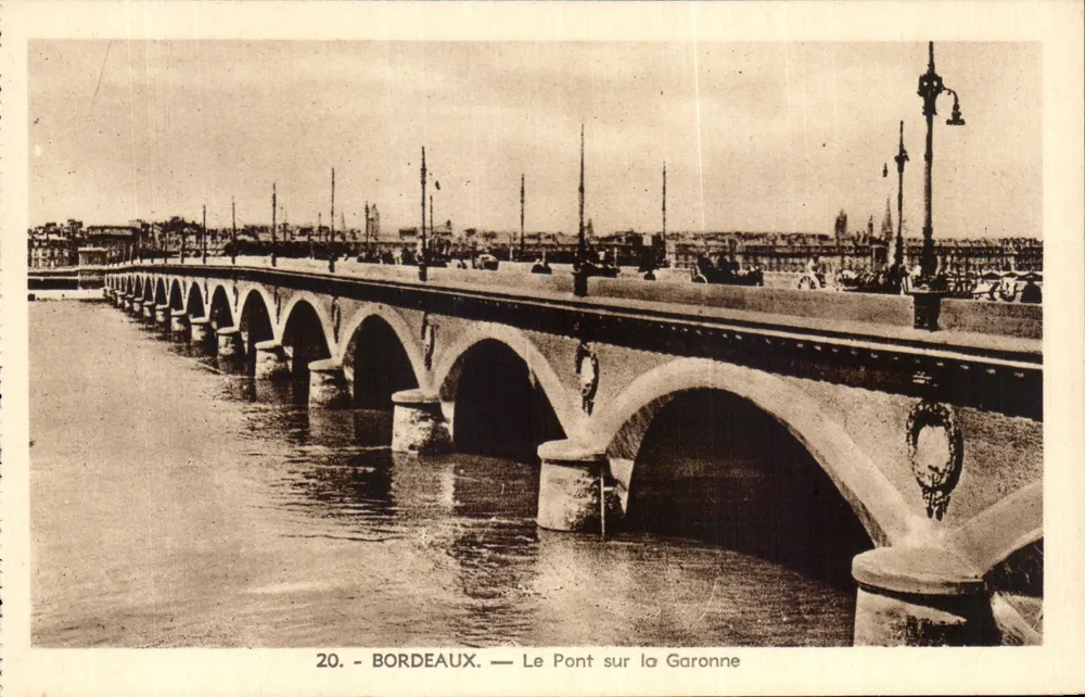 Bordeaux — Die Brücke über die Garonne — Ausgabe - Vorderseite