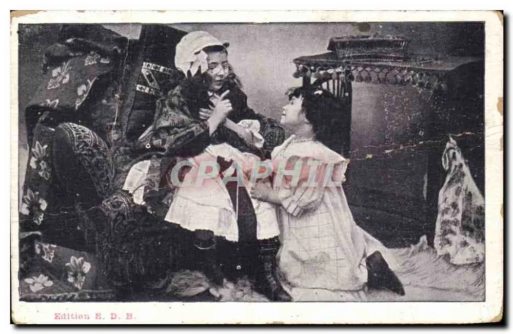 महिला और बच्चा — निजी दृश्य — प्रकाशन E. D. B. - आगे
