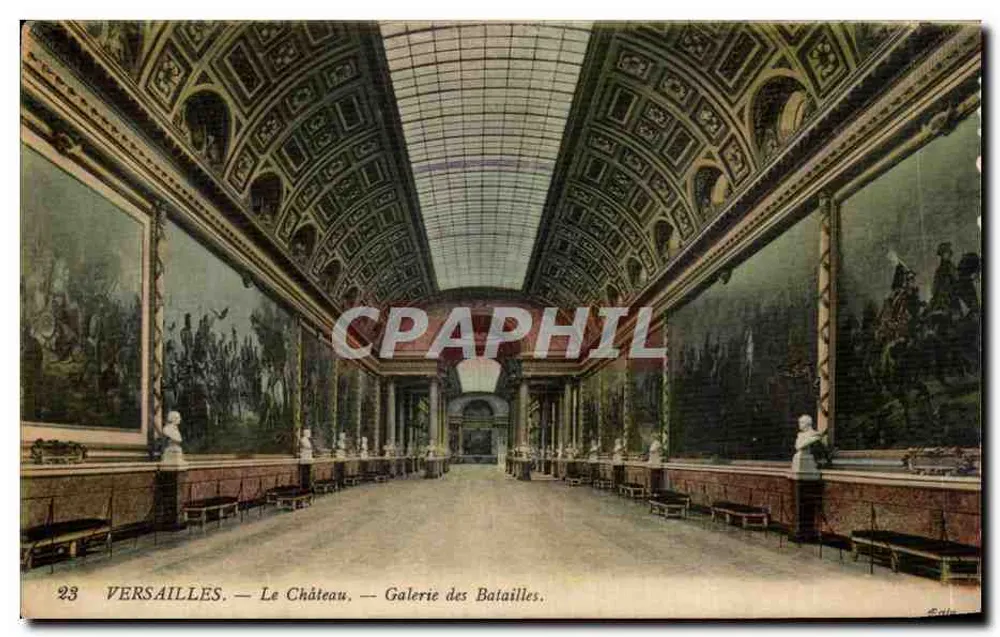 Versailles — Das Schloss — Galerie der Schlachten - Vorderseite
