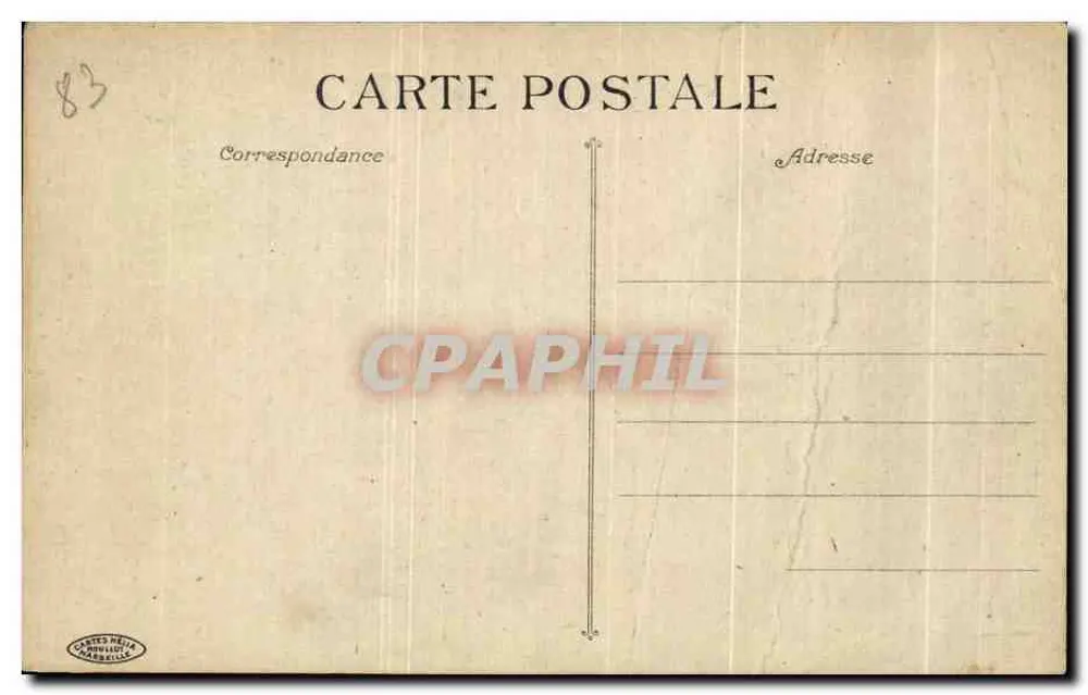 Ollioules - Ruinen des Alten Schlosses — Cartes Heitz, n°18 - Rückseite