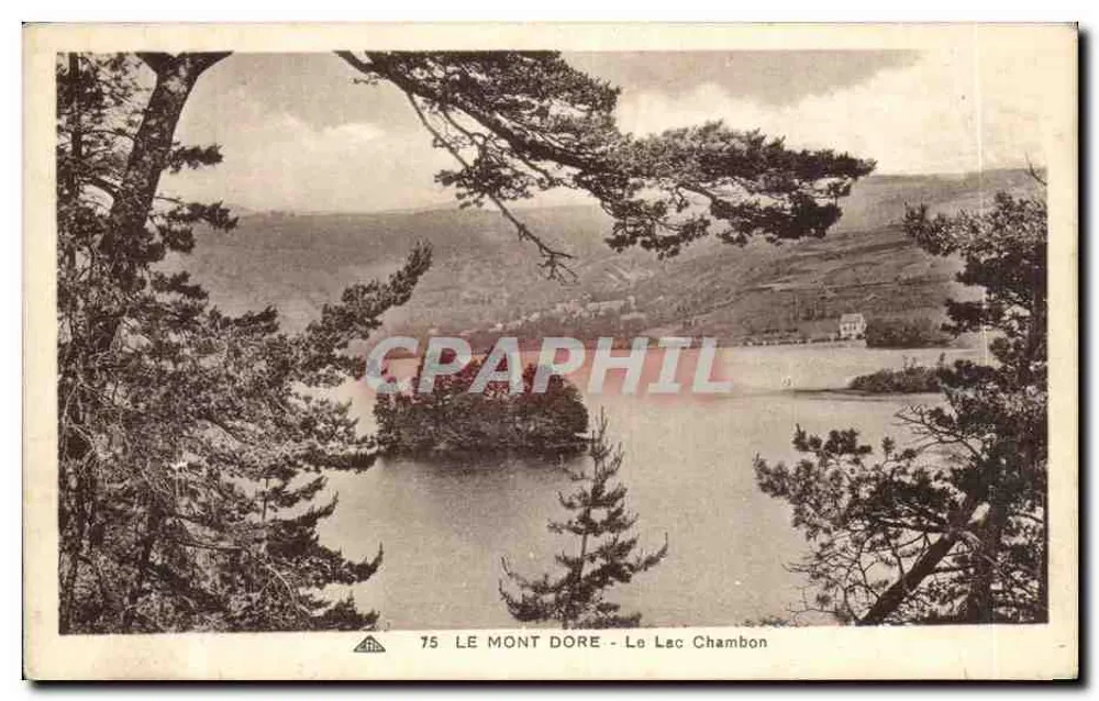 Mont Dore - Lago Chambon — editor: Anciennés dos Arts Pléiomécanicos - Strasbourg, n° 75 - Frente