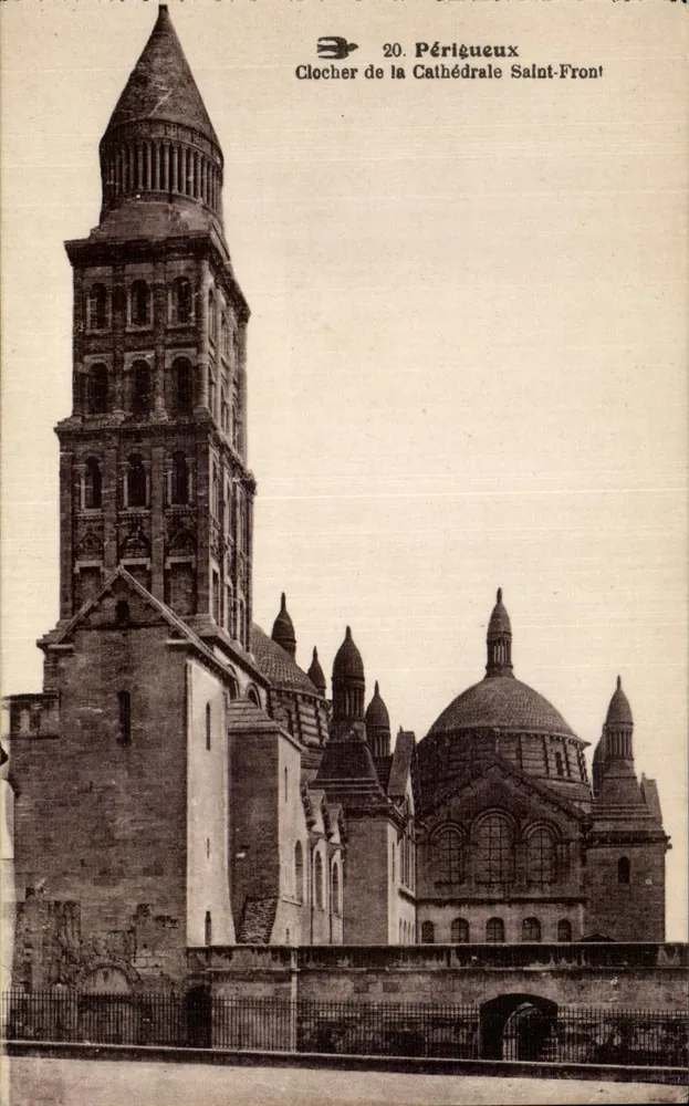 Périgueux — Campanario de la Catedral de San Front — Editor desconocido, n° 20 - Anverso