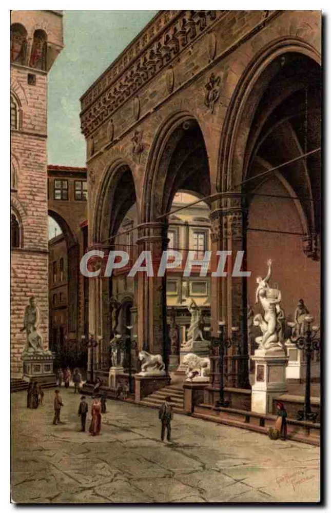 Loggia del Lanzi — Florença — Stengel & Co., G.m.b.H., Dresden 19087 - Frente