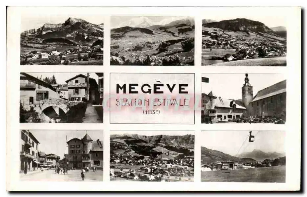 Megève — Estação de Verão — L. Moran, editor - Frente