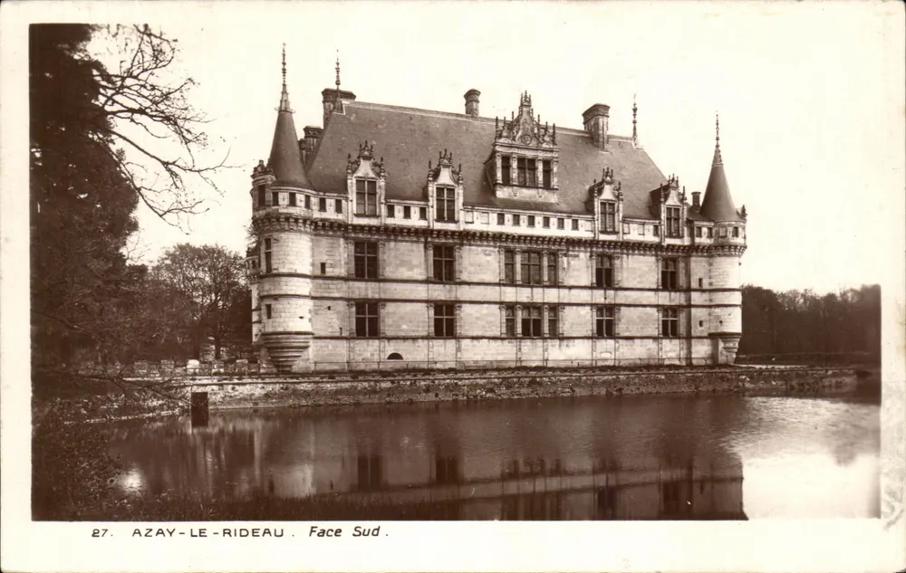 Azay-le-Rideau — Face Sul — Édition des Monuments Historiques - Frente