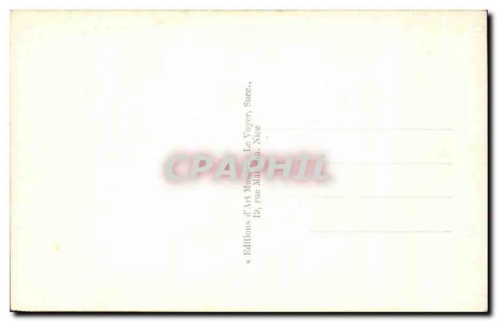 Cannes - Le Suquet e a Praia — Munier, n° 200 - Verso