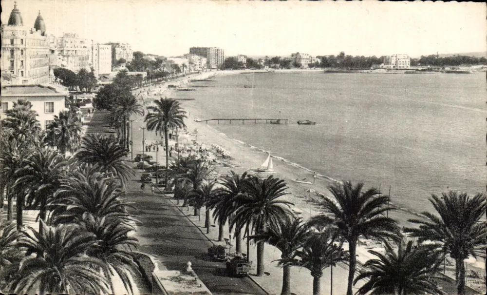 Cannes — Die Hotels und der Strand — Promenade de la Croisette — L. Gilletta & Cie - Vorderseite