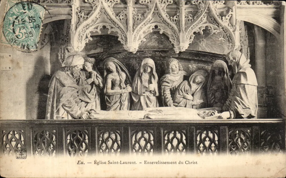 Eu — Kirche Saint-Laurent — Beerdigung des Christus - Vorderseite