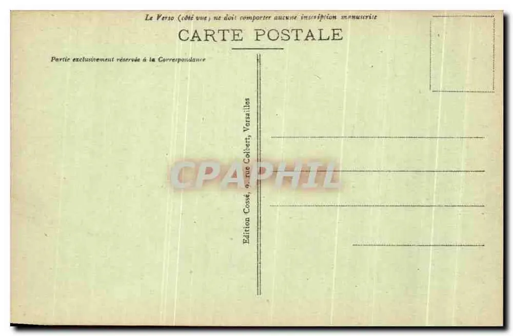 Versailles - Le Petit Trianon — Edição Cossé, Versailles - Verso