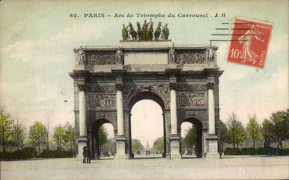 Paris — Arco do Triunfo do Carrousel — J. H. n°62 - Frente