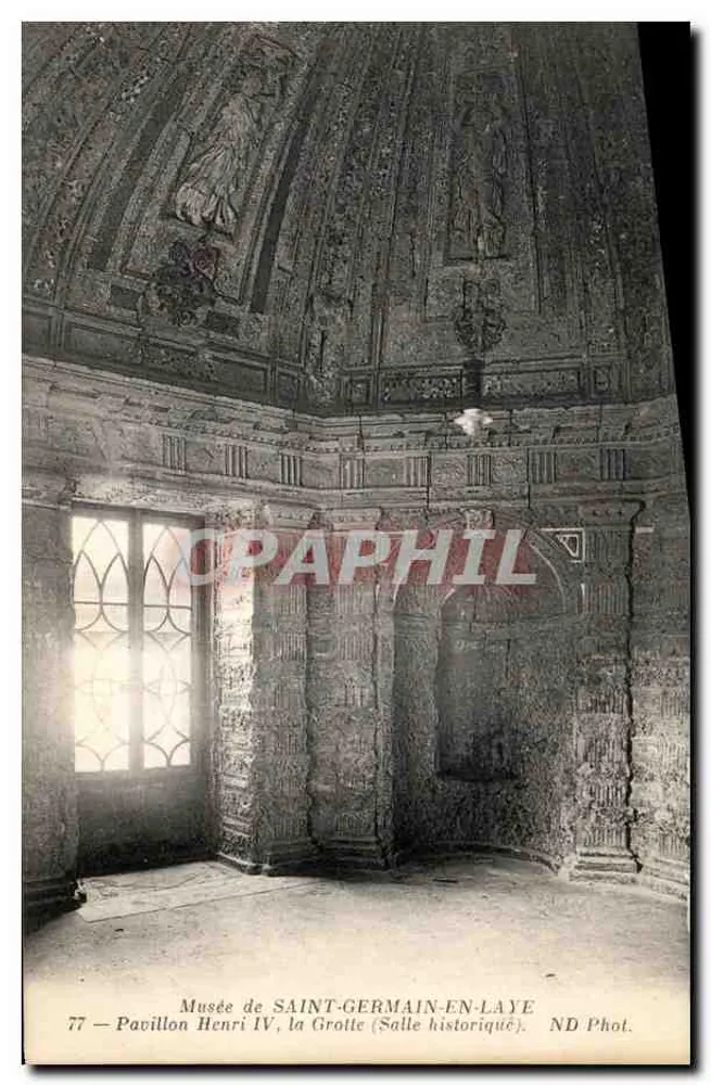 Museum von SAINT-GERMAIN-EN-LAYE — Pavillon Henri IV, die Grotte (Historische Halle) — ND Fot. - Vorderseite