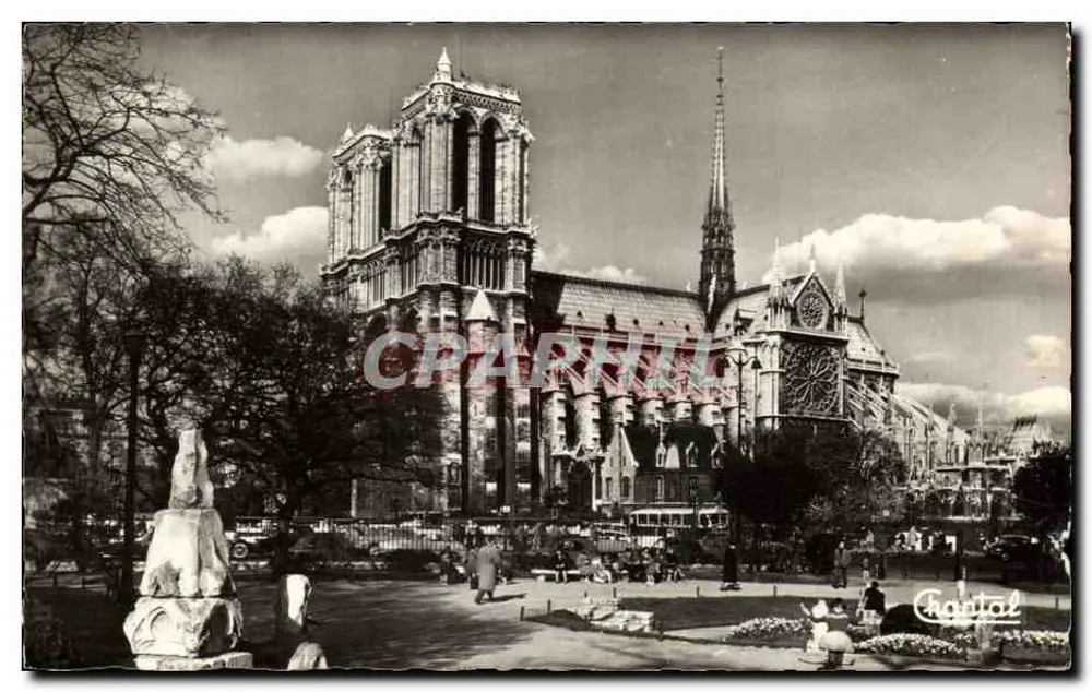 Paris — Cathédrale Notre-Dame et Square Viviani — Éditions Chantal - Frente