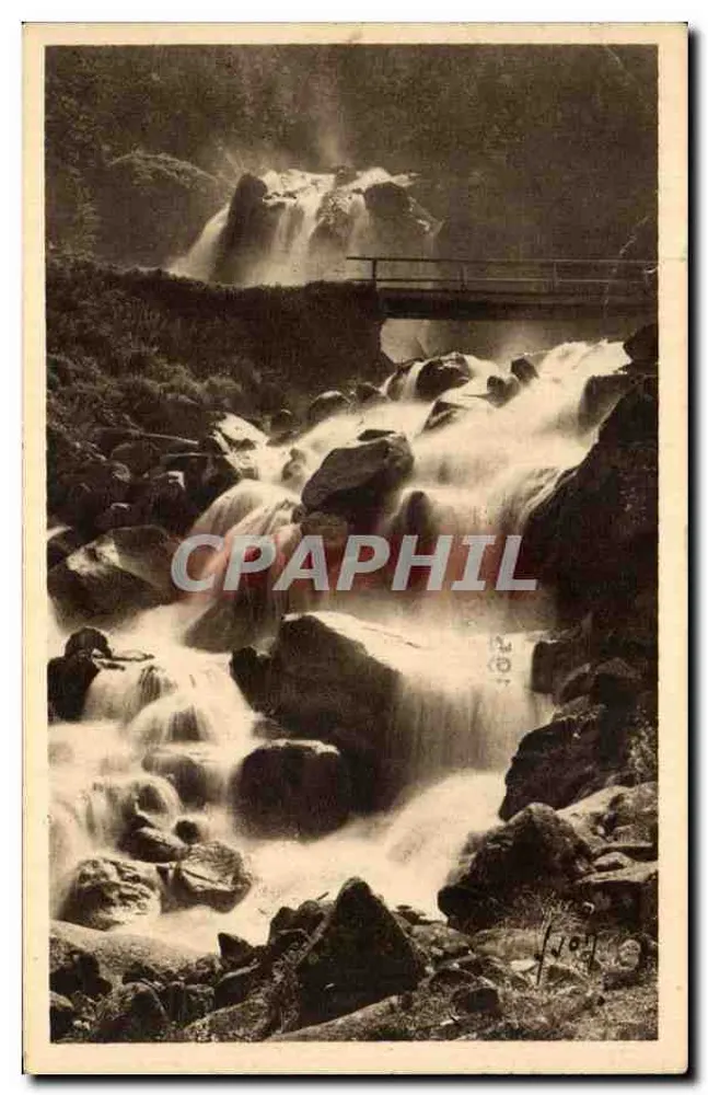 Cachoeira de Lutour — Os Pirineus — Edições de Arte 'La Douce France' - Frente