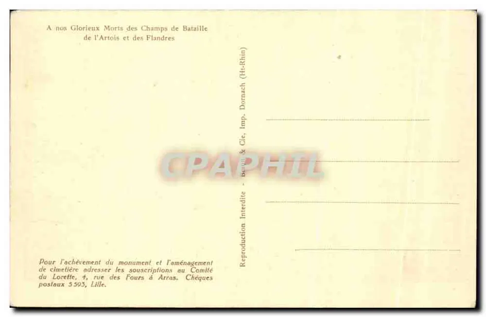 Notre-Dame de Lorette — Der Cenotaph und die Basis der Turm - Rückseite
