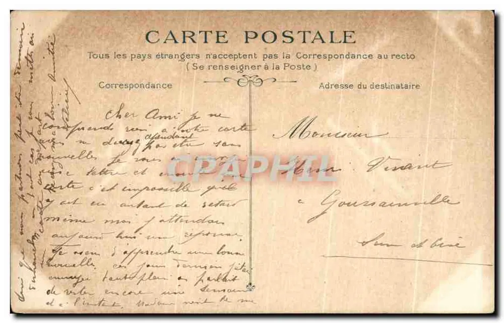 Dieppe — O velho Castelo — G. M. 1349 - Verso