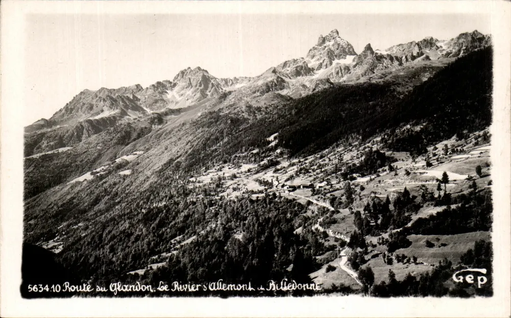 Route von Glondon — Le Rivier s'Allemont nach Billebonne — Gep - Vorderseite