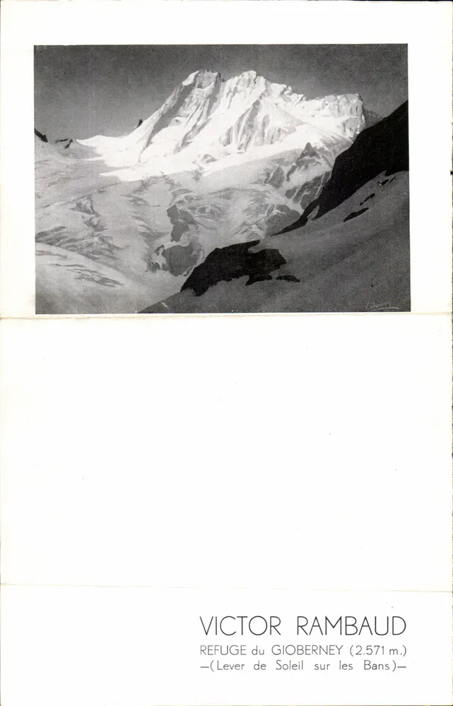 Refuge du Gioberney (2.571 m.) — Sonnenaufgang über die Bans — Victor Rambaud - Vorderseite