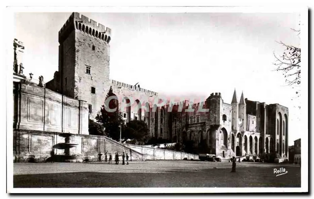 Avignon — Westfassade und Glockenturm — Rella, Nr. 3206 - Vorderseite