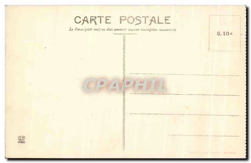 Biarritz - A Grande Praia — vista aérea — editor Léon Léonard, n° 1182 b - Verso