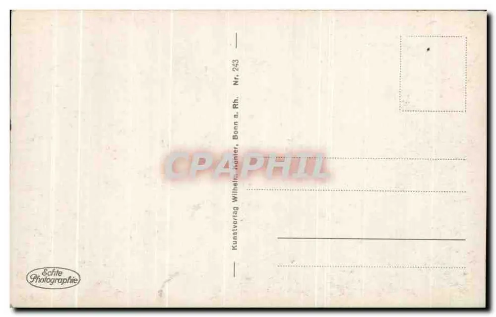 Bonn. Beethovens Geburtshaus — Geburtsort von Beethoven — Verlag Kunstverlag Wilhelm Kohler, Bonn, n° 243 - Rückseite