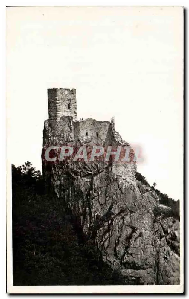 Castelo em ruínas sobre falésia — editor desconhecido, número de série não visível - Frente