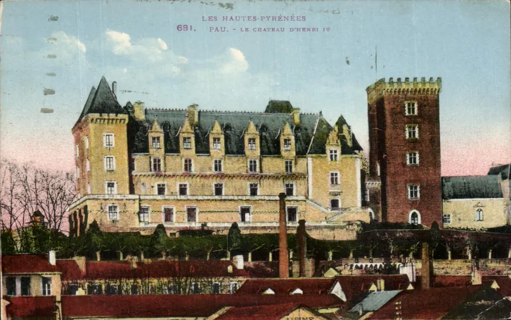 Pau - Das Schloss von Henri IV — Les Hautes-Pyrénées, n°681, Photchromo Laboucher - Vorderseite