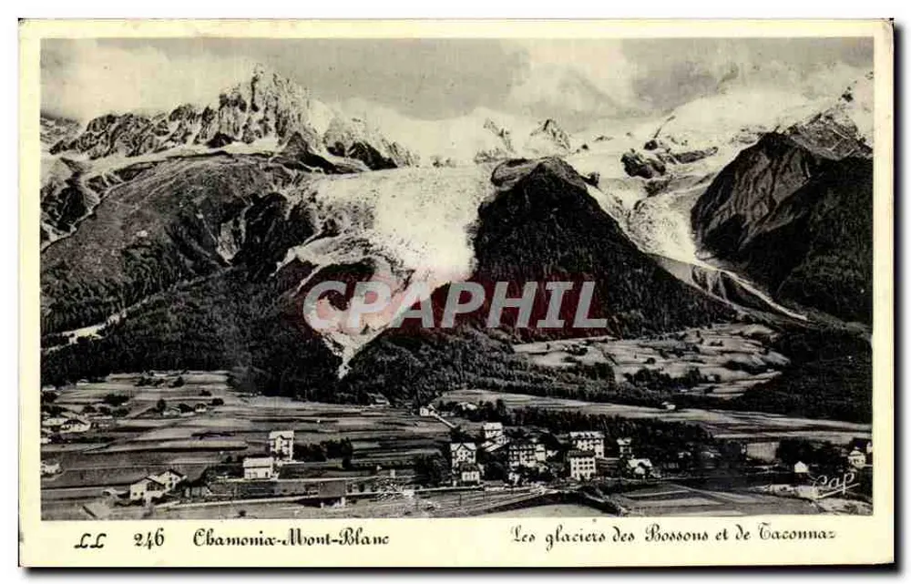 Die Gletscher von Bossons und Taconnaz — Chamonix-Mont-Blanc — LL 246 - Vorderseite