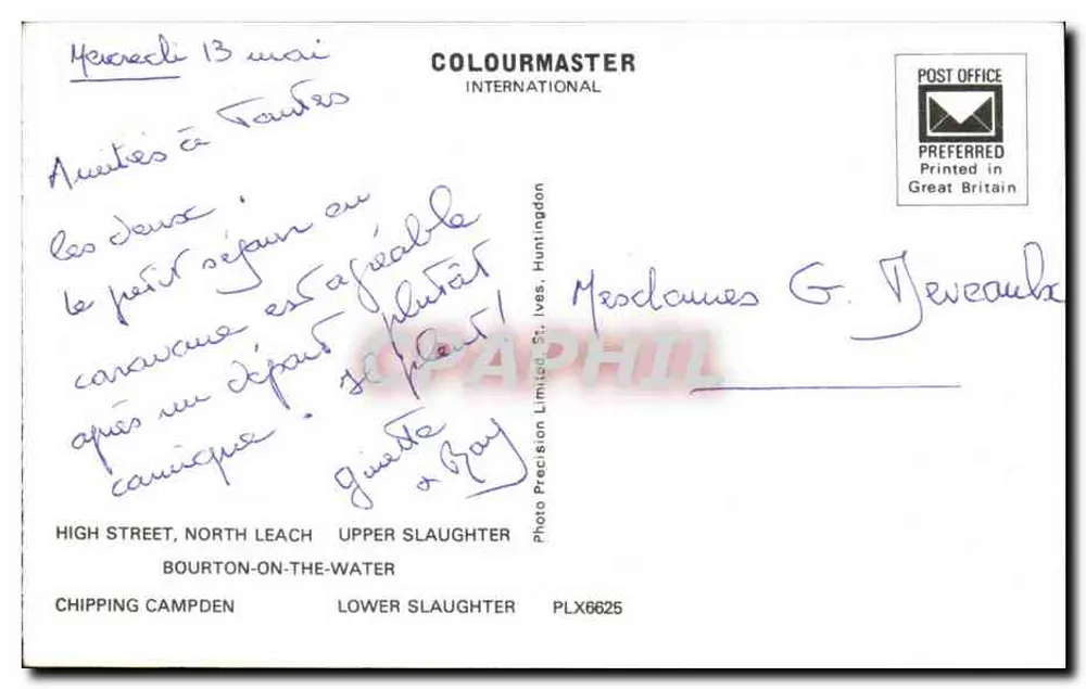 Cotswolds — Pitoresco — Colourmaster International - Verso